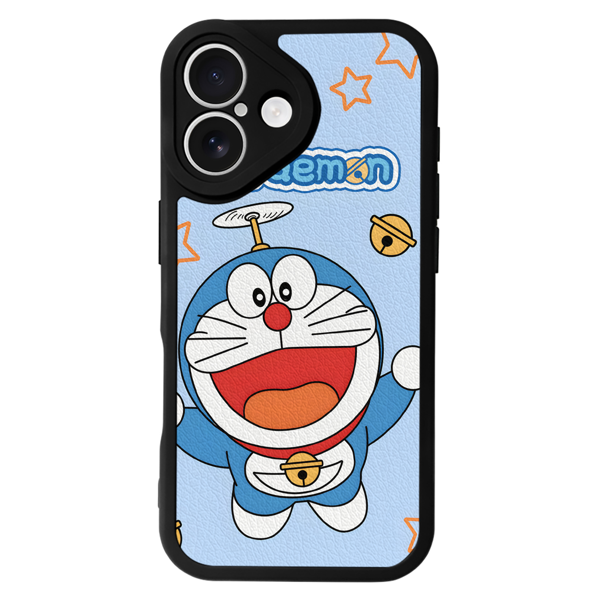 （画像用） ドラえもん Doraemon 【iPhone 16シリーズ対応】シリコンスマホケース（レザー調） 材質：シリコン